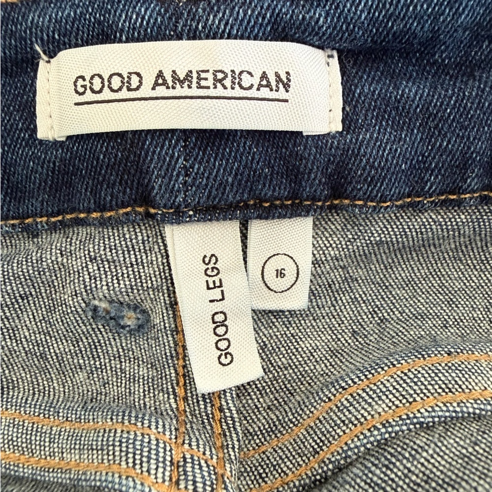 Good American Good Legs Crossover Jeans Women’s Size 16 Skinny High Waist - Picture 7 of 11